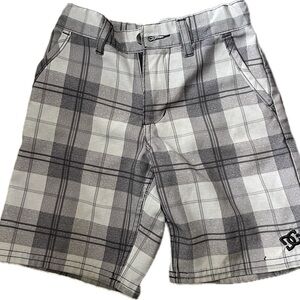 Boys DC Gray Flat Front Shorts Casual Style